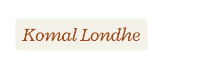 Komal Londhe